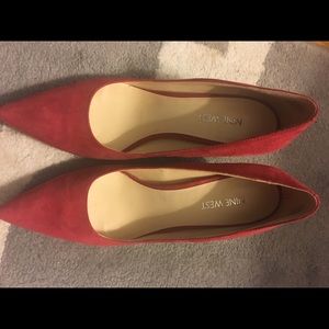 Nine West red pumps